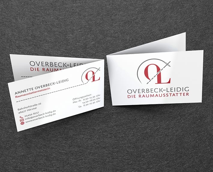 Visitenkarte Corporate Design Overbeck-Leidig