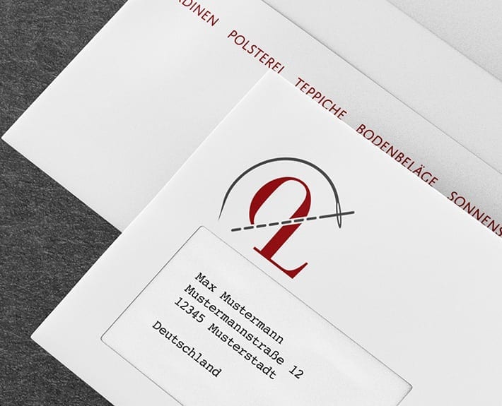 Briefumschlag Geschäftsausstattung Osnabrück Overbeck Leidig