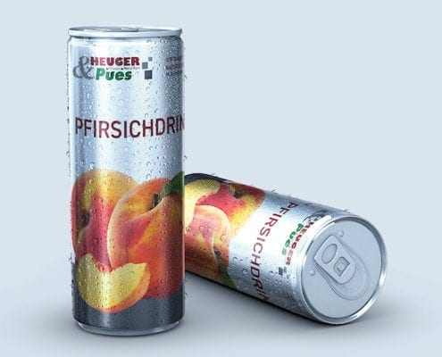 Dose Getränkedosen Heuger & Pues Pfirsichdrink