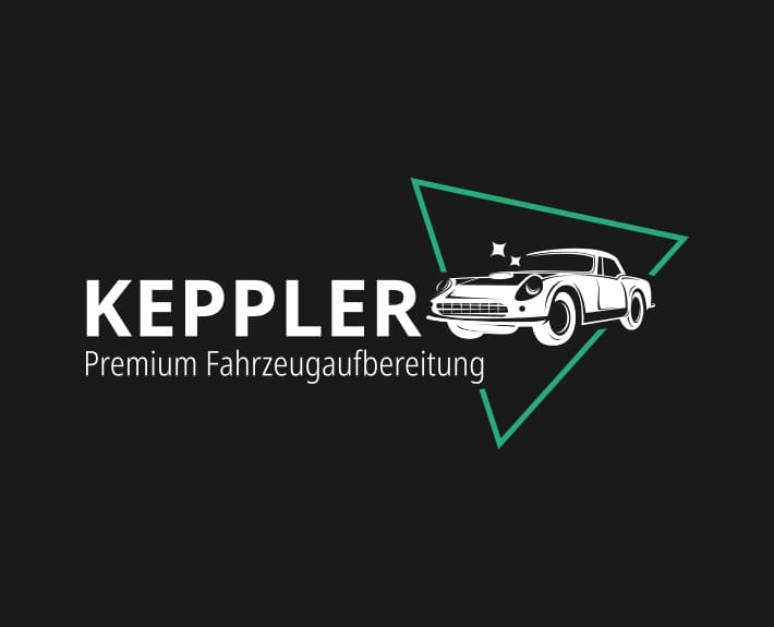 Logo negativ Keppler Premium Fahrzeugaufbereitung