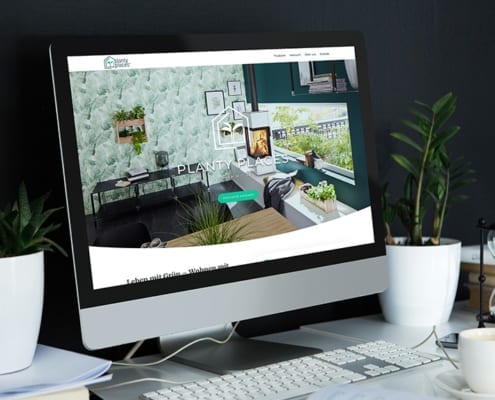 Desktop-Screendesign Planty Places