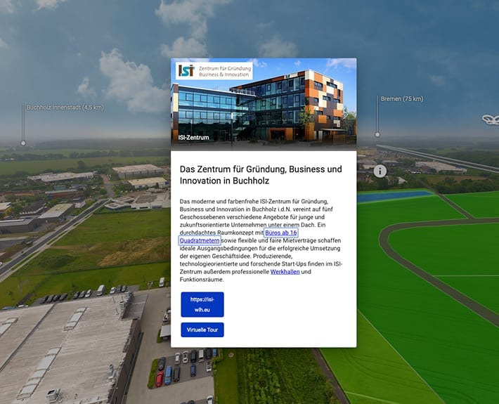 360° Tour Standort Innovationspark Nordheide Harburg ansässiges Gründerzentrum