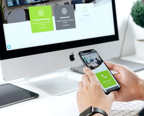 Mobile Webseite responsive Design GreenIT