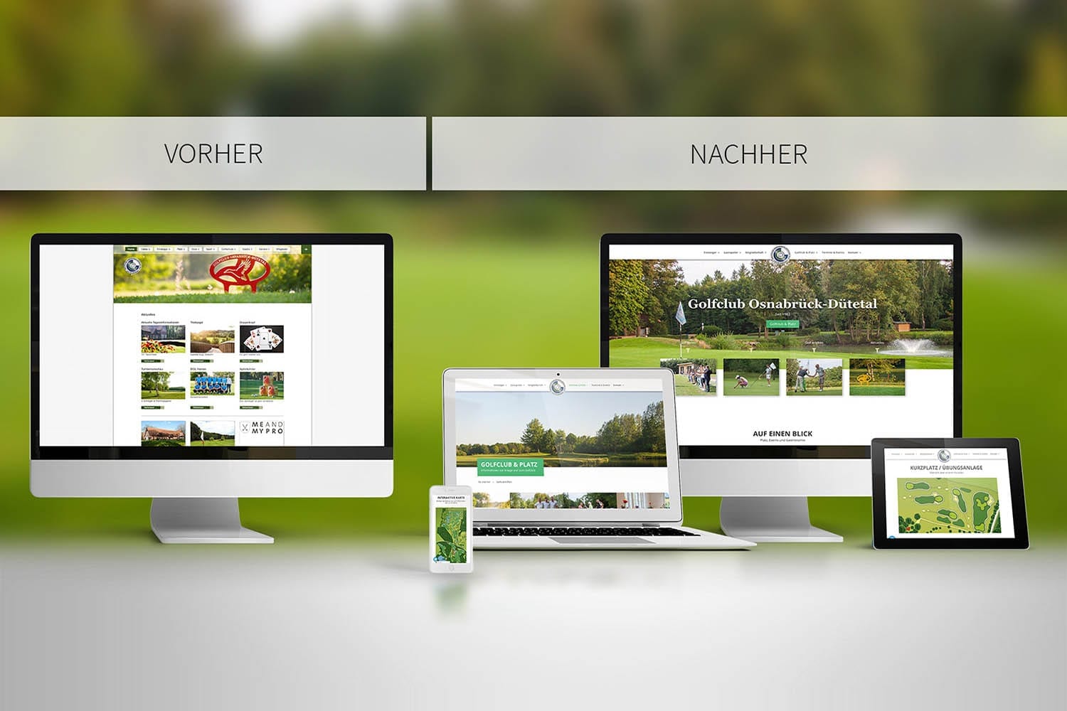 Responsive Webdesign Golfclub Osnabrück Dütetal