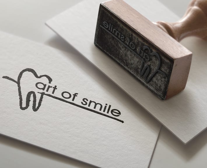 Logo Stempel art of smile