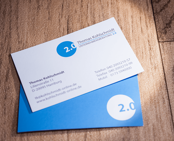 Visitenkarte Corporate Identity Osnabrück Unternehmensberatung 2.0