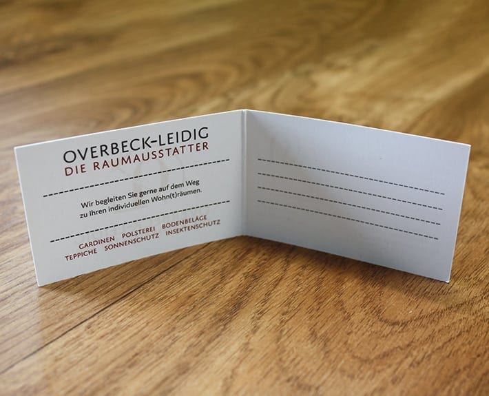 Visitenkarte Corporate Design Osnabrück Overbeck-Leidig