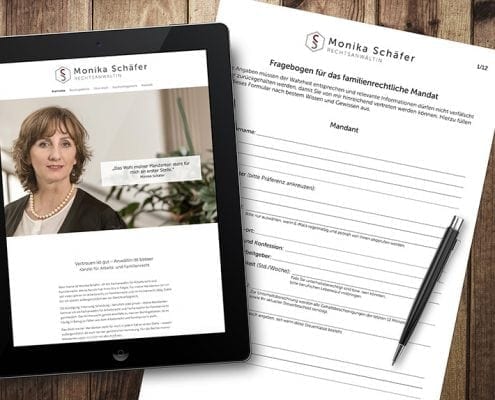 Responsive Webseite und Formular Monika Schäfer