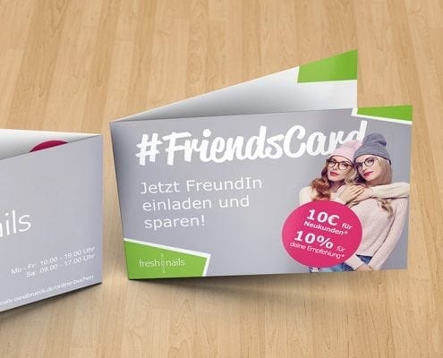 Friendscard Treuekarte Freshnails Osnabrück
