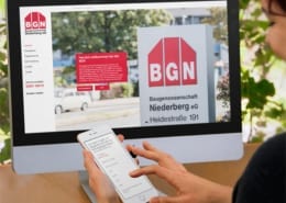 Responsive Webdesign Baugenossenschaft Niederberg
