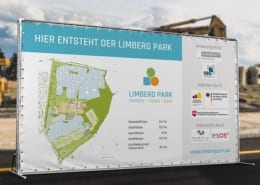 Werbetechnik Baustellenbanner Limberg Park