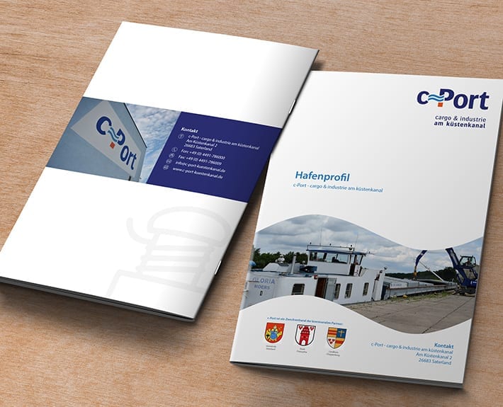 Broschüre Hafenprofil Cover c-Port