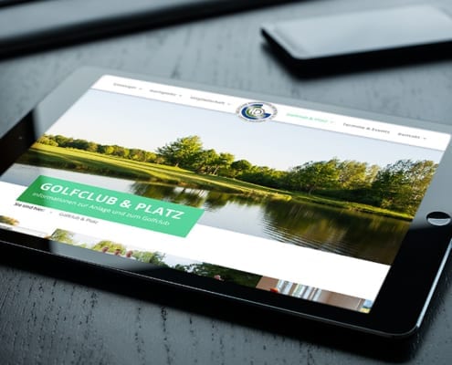 Responsive Webdesign Tablet Golfclub Osnabrück Dütetal