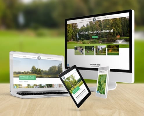 Responsive Webdesign Relaunch Golfclub Osnabrück Dütetal
