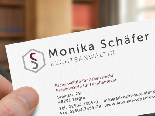 Logo Redesign „Rechtsanwältin Monika Schäfer“