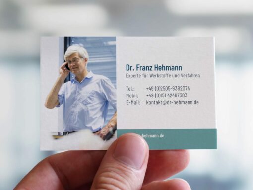 Visitenkarte „Dr. Hehmann | NEMP“
