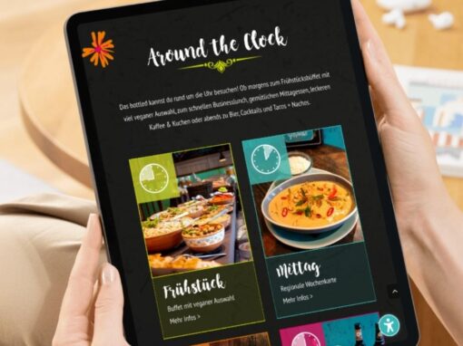 Webseite „food & bottled“