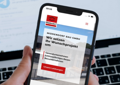 Relaunch Webseite „Middendorf Bau GmbH“