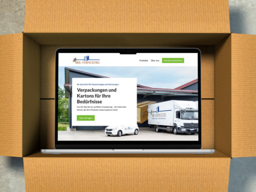 Webseite „MSL Verpackung“