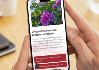 Webseiten „Bestattungen Lienemann & Beerdigungsinstitut Jannaber“