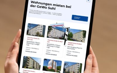 Webseite „GeWo Suhl“
