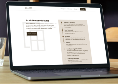 Webseite „Tischlerei Beermann“