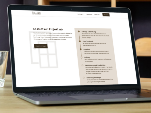 Webseite „Tischlerei Beermann“