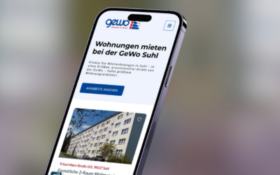 Webseite „GeWo Suhl“