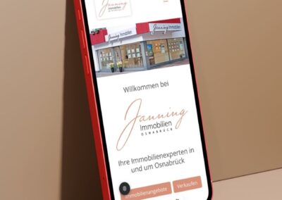 Webseite „Janning Immobilien“