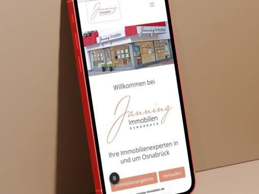 Webseite „Janning Immobilien“