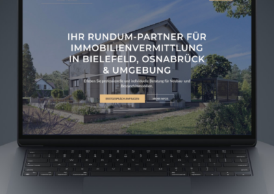 Webseite „Vision Home Immobilien“